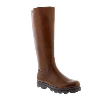 Medium Brown ladies leather boot